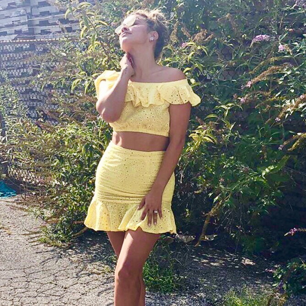 Yellow co-ord two peice set